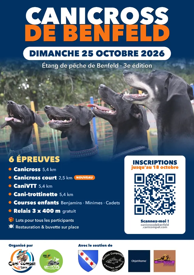 Affiche de Canicross de benfeld