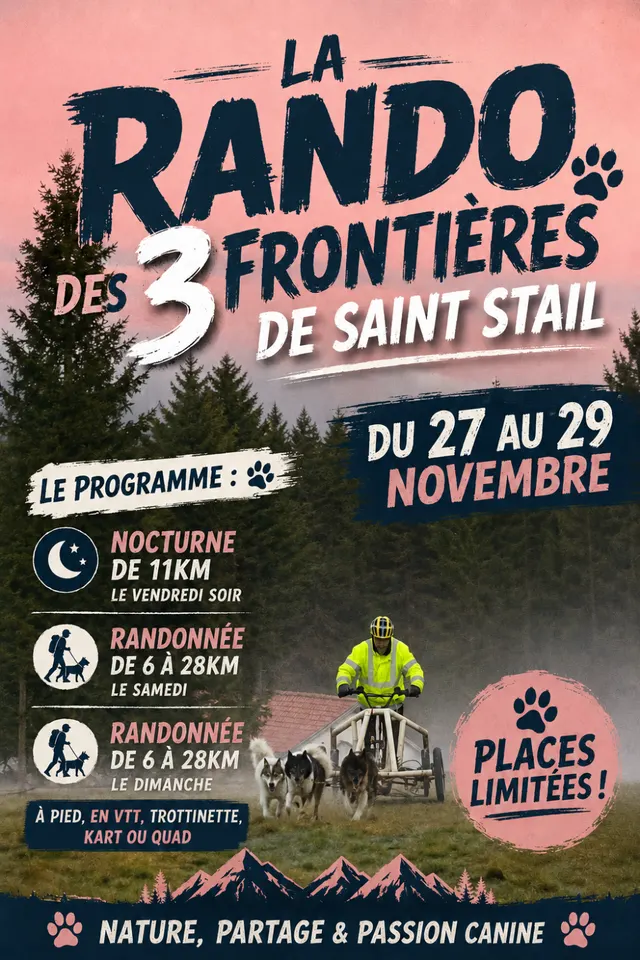 La Rando des 3 Frontières à Saint Stail - 4 ème édition poster