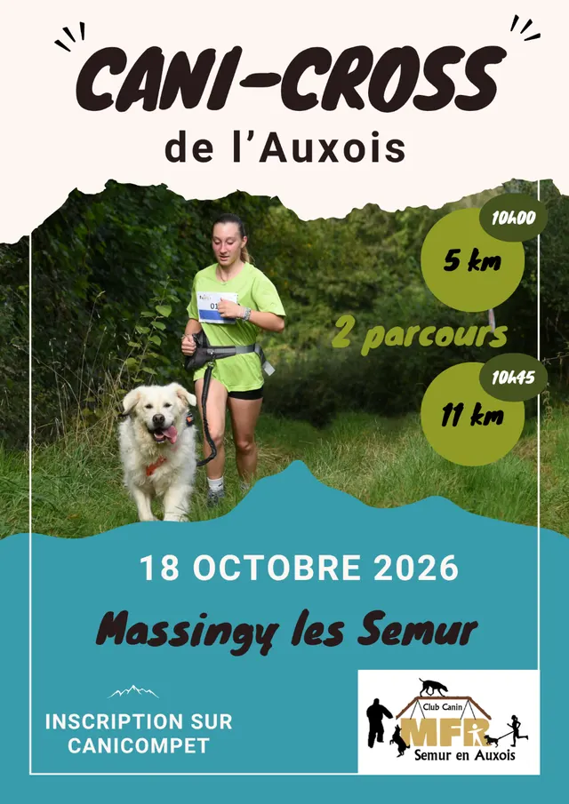 Canicross de l'Auxois (MFR Semur en Auxois) poster