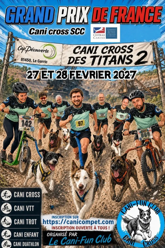 Affiche de Grand Prix de France, Canicross des Titans  2eme édition